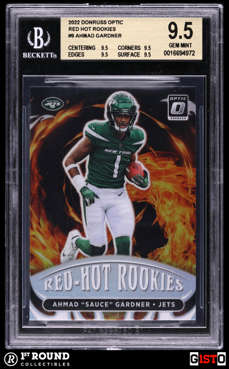 Ahmad 'Sauce' Gardner BGS 9.5: 2022 Donruss Optic Red Hot Rookies