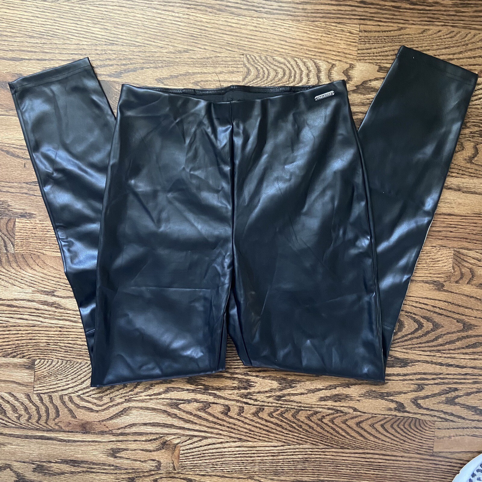 Fabletics EUC Vegan Leather Pull On Leggings Pant… - image 1