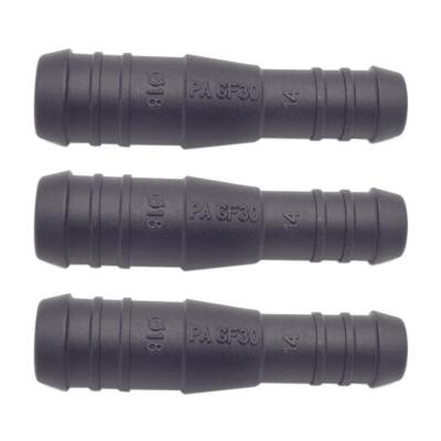 3 x YOU.S Schlauchverbinder Zwischenstück RGV Ø 18mm 14mm Gerade Form Reduzierer