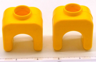 Vintage 1985 Tomy Popoids No. 5211 Lot 2 Yellow Hands Connector Parts Only Hand