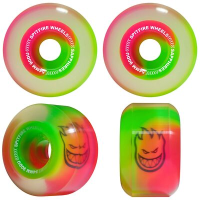 Spitfire Skateboard Wheels 56mm 90A Sapphire 50/50 Swirl
