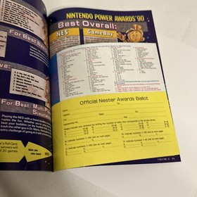 Nintendo Power #22 1991 Metal Storm No Address 100% Complete Poster NES