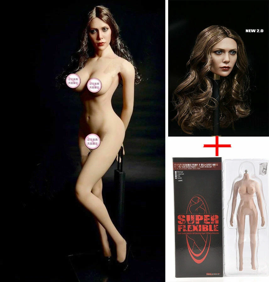 Hágalo usted mismo 1/6 Bruja Escarlata 12"" Mujer Cuerpo Sin Costuras PH TBLeague con Cabeza Elizabeth Foto 2 de 4