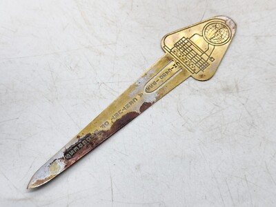 ANTIQUE CHICAGO 1933 WORLDS FAIR CHEMICAL ELEMENTS PAGE BOOKMARK SOUVENIR
