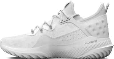 UNDER ARMOUR MENS HARPER 8 TURF SHOES NWB SIZE 6.5 WHITE/GREY $110