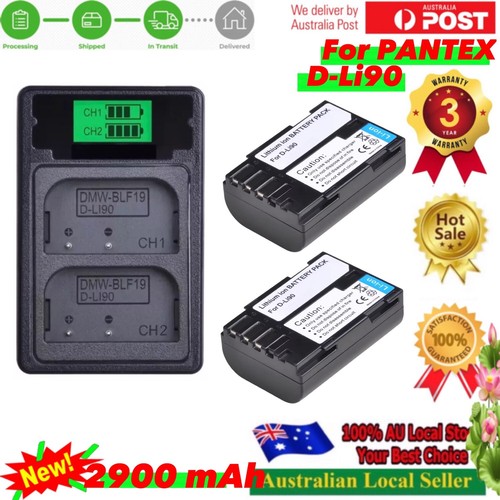 Caricabatterie USB D-BC90 compatibile con Pentax D-LI90 LI90 K-7