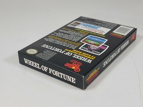 Vintage Nintendo NES Wheel Of Fortune Game Cartridge Dust Cover Box 