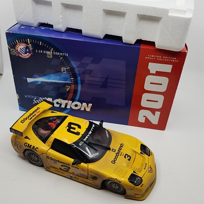 DALE EARNHARDT SR JR SIGNED PHOTO #3 DAYTONA 1/18 CORVETTE RACED