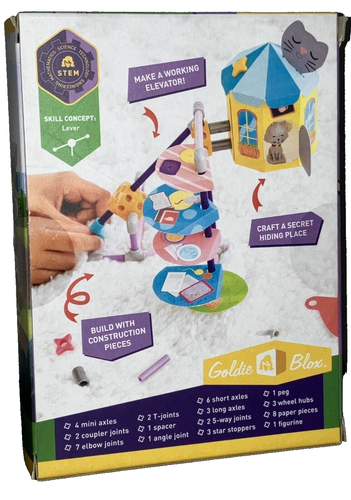 Goldie Blox Benjamin's Cat Nook Construction Toy Age 6+ Build & Craft - Picture 2 of 2