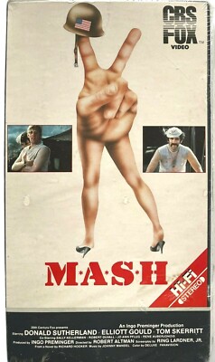 FACTORY SEALED M*A*S*H ORIGINAL VINTAGE ''MASH'' VHS TAPE WITH CBS FOX WATERMARKS