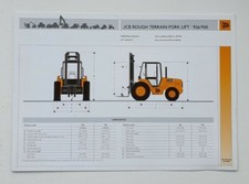 JCB 926 930 ROUGH TERRAIN FORKLIFT SPECIFICATION SALES BROCHURE 
