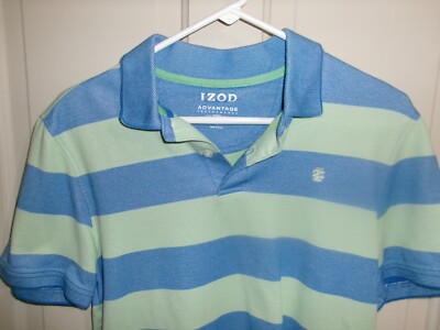 Men's Izod Advantage Performance Natural Stretch S/S Polo Shirt Size M Medium
