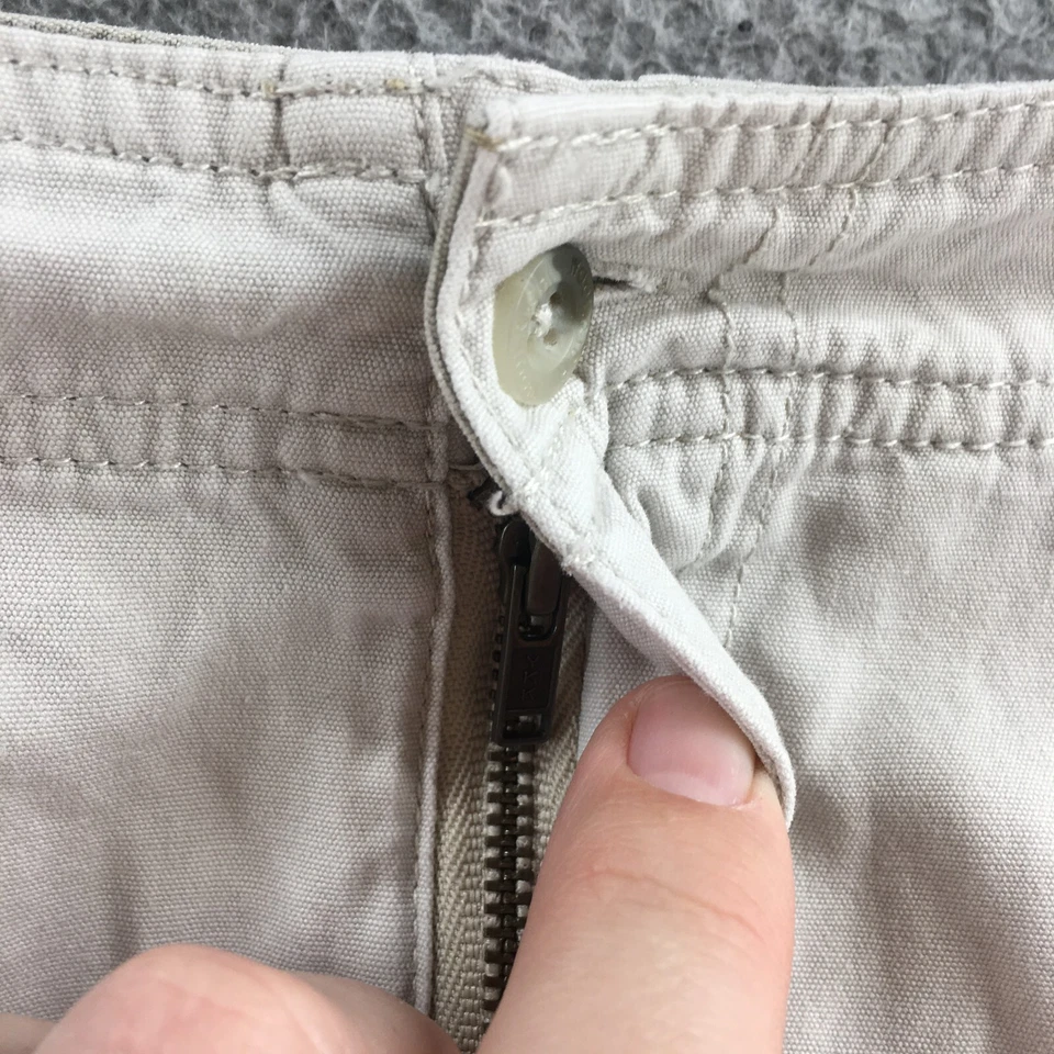 Pantalones Cortos Carga Woolrich Para Hombre 44 (real 45x8) Beige Algodón Tiro Alto Cremallera Mosca Informal Foto 4 de 4