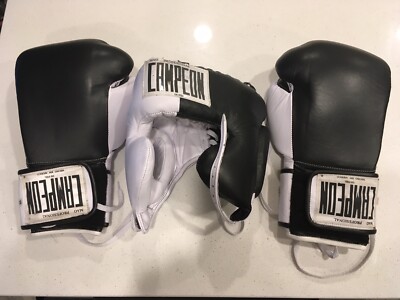 Campeon Hecho en Mexico Professional Leather 16 Oz Gloves & Headgear Set New!!!!