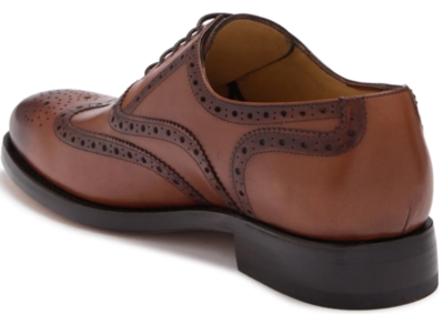 New with Box Sepol Men\'s Size 13 COGNAC Blake Rapid Brogue Wingtip Oxford Wingtip Brogue Oxford- Croc Cognac | Lethato main image 3