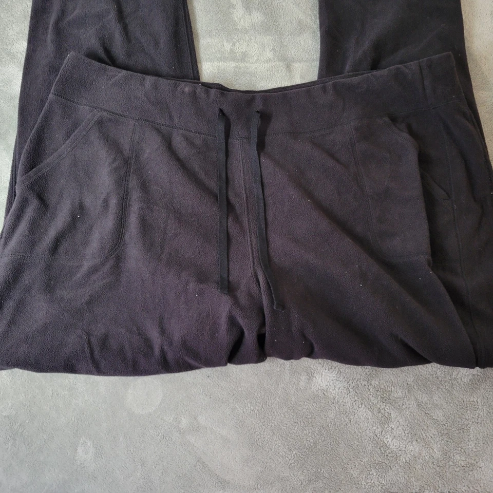 Pantalones deportivos Tek Gear para mujer 2X Plus bolsillos con cordón negro poliéster Foto 3 de 4