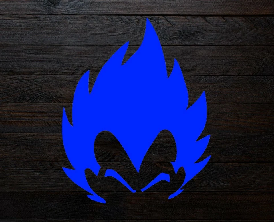 Hágalo usted mismo Pintura Artística Reutilizable Plantilla Silueta - Dragon Ball Z Vegeta Head Foto 2 de 2