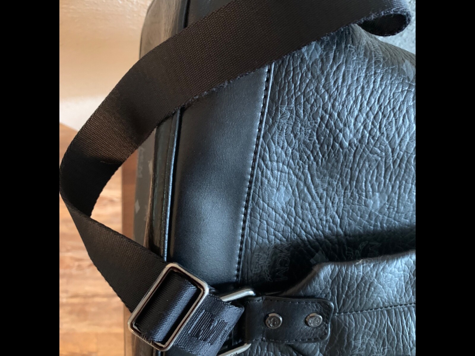 LARGE MCM BACKPACK, BLACK, WITH STUDS - image 19