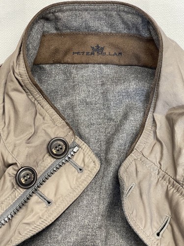 Peter Millar Prato Reversible Coat Jacket Men’s Size Large Brown /Grey - Picture 14 of 14