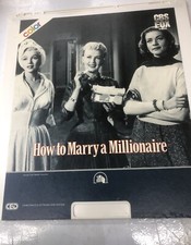 How To Marry A Millionaire Disc CBS Fox CED Videodisc Movie