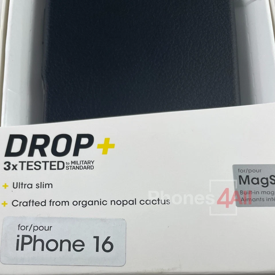 Otterbox Symmetry Series Material Cuero Cactus iPhone 16 - Negro Foto 2 de 4