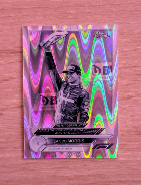 2022 Topps Chrome F1 - Grand Prix Black & White RayWave Lando Norris #181