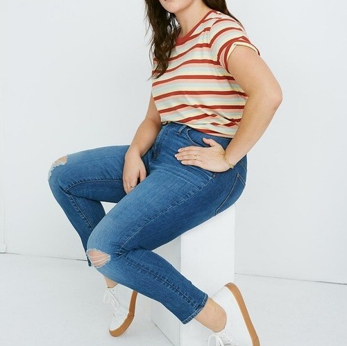 Skinny Crop Jeans in Delmar Wash Size 