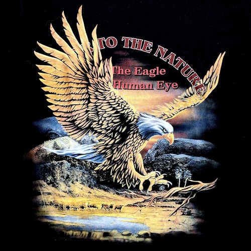 Native American Eagle Biker Mens / Ladies M T-Shirt Gothic Vintage Heavy Metal - Picture 5 of 7
