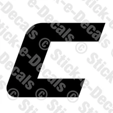 JERSEY LETTER C Vinyl Die Cut Decal Sticker - Sport Athlete Alphabet Text - A4