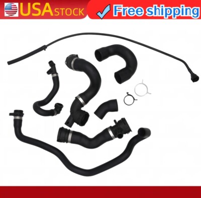 7 Hoses Radiator Coolant Water Hose Pipe Kit For (07-11) BMW E90 128i ...