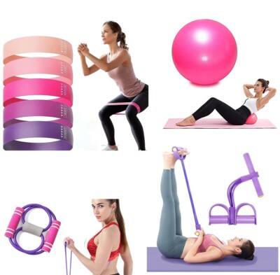 PK PILATES KIT -Booty Bands, Mini Yoga Ball, Pedal Puller