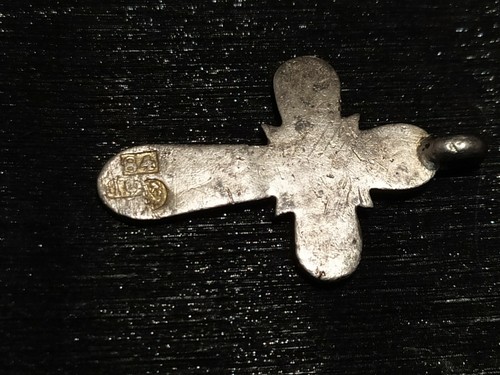 Vintage Antique Imperial silver 84-th test, Christian cross,Amulet 3 gr. Rare - Picture 9 of 12