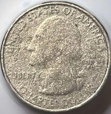 2009 Marianas Islands Quarter Occluded Gas Errors. Obv. Nearly Unreadable.