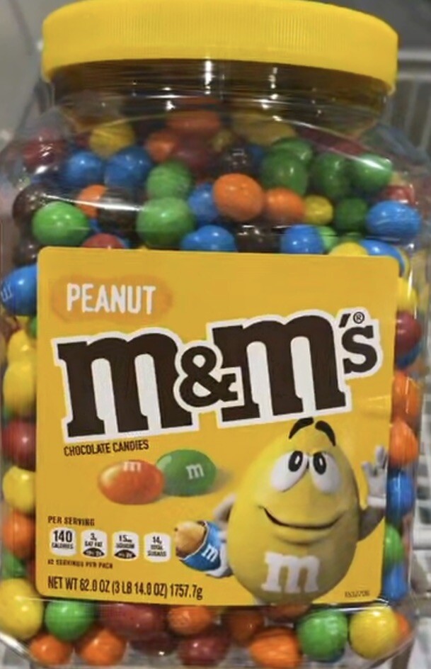 M&M's 827450 Chocolate Peanut Candy - 62oz 40000523659| eBay