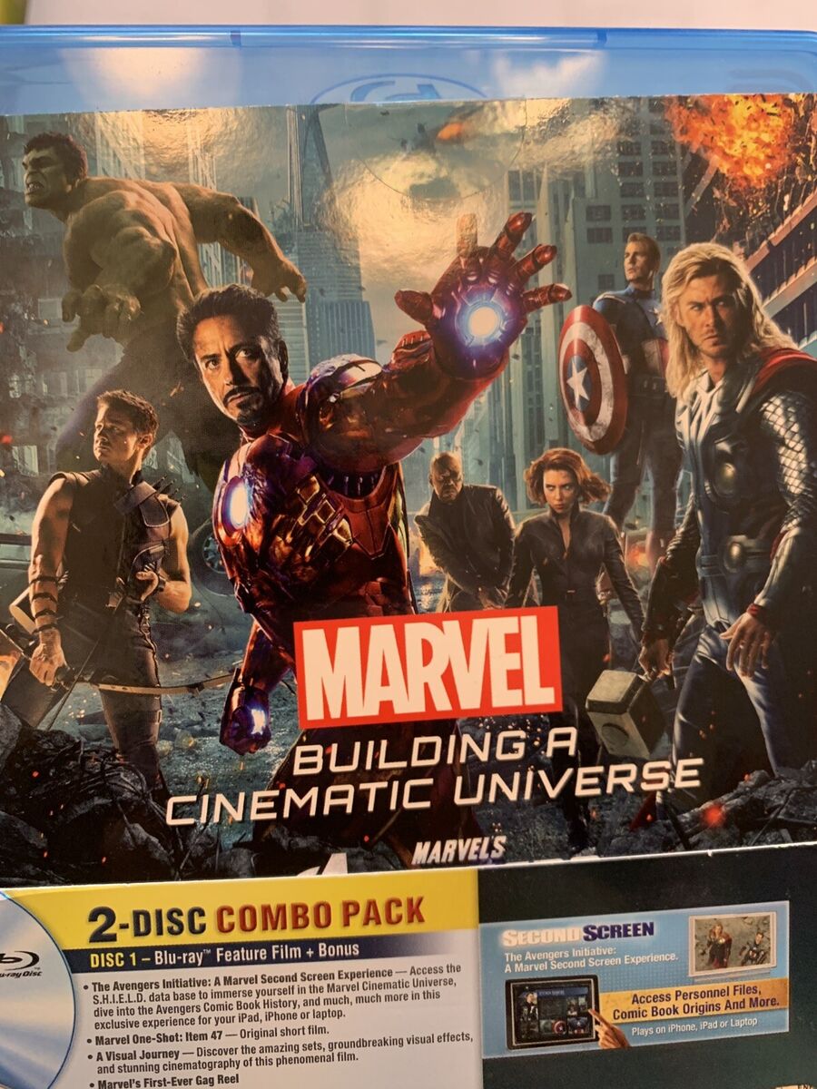 Marvel’s The Avengers (Blu-ray/DVD, 2012) W/ Slipcover & Bonus Disc Marvel’s The Avengers (Blu-ray/DVD, 2012) W/ Slipcover & Bonus Disc