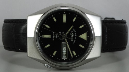 Vintage West End Military Automatic Day Date Herren Armbanduhr J126 alt gebraucht - Bild 6 von 7