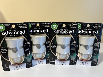 Air Wick Advanced Plug in Scented Oil Air Freshener Essential Warmer  NEW x 4