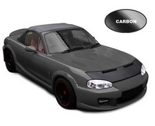 Bra cofano BlackBull adatto per Mazda MX-5 II anno 98-05 Car Bra effetto carbonio
