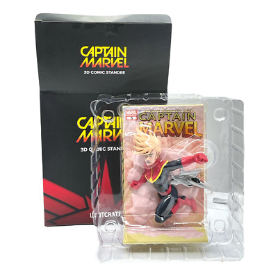 Captain Marvel 3D Comic Standee Loot Crate Exclusive March 2019 Statue NEW NIB