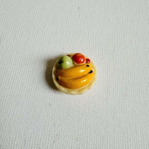 Sylvanian Families Puppenhaus Vintage ERSATZTEILE versilbert Essen Obstschale Calico