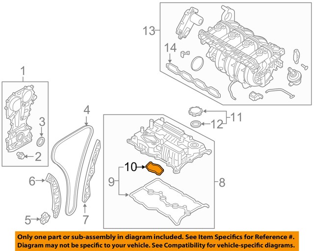 KIA OEM 1618 Optima Valve Timing CoversValve Cover Seal 224422GGB0 eBay