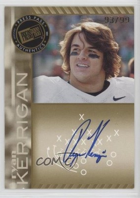 2011 Press Pass Signings Gold 93/99 Ryan Kerrigan #PPS-RK Rookie Auto RC 0af