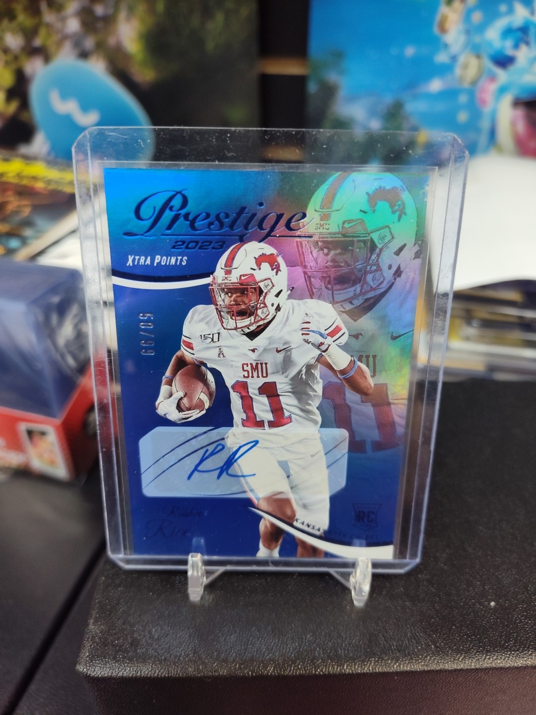 2023 Panini Prestige Football Rashee Rice Xtra Points Blue Auto /99 - Chiefs!