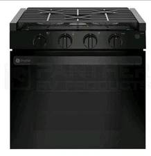 GE RV Stove PLU621DWBB Ge Profile 21' Rangetop Black * E