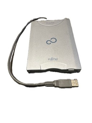 Fujitsu USB Diskettenlaufwerk FDD Silber Extern Retro PC Zugriff