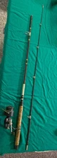 Vintage Garcia Mitchell 510 Spinning Reel W/ Matching Rod 6.6’ Rod