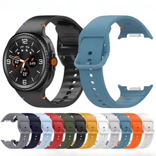 For Samsung Galaxy Watch 8 40mm 44mm Classic 46mm Silicone Watch Band Strap