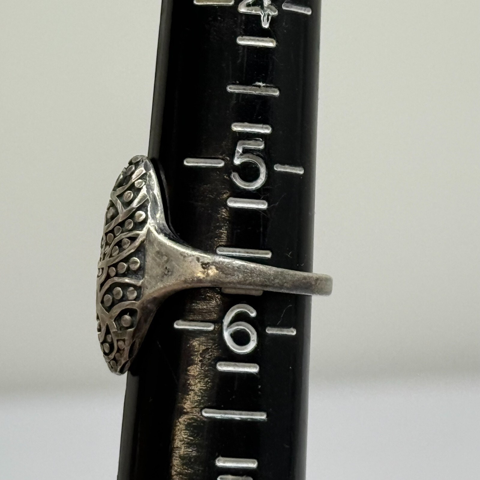 Vintage Ring Solid 925 Sterling Silver Ornate Des… - image 16