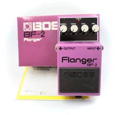 BOSS BF-2 Flanger With Original Box Gray Label 1999 Made in Taiwan PSA HM38077