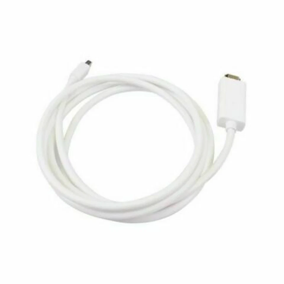 1.8m/6ft Thunderbolt Mini DisplayPort DP to HDMI Adapter Cable for Mac Macbook - Image 2 of 4